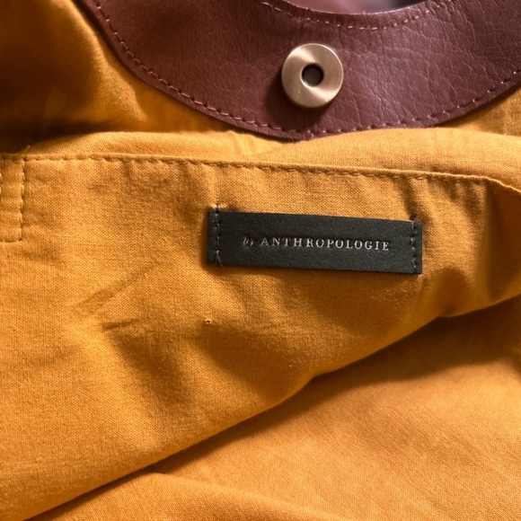 BRAND NEW ANTHRO Large Embroidered Leather Tote - Picture 4 of 4